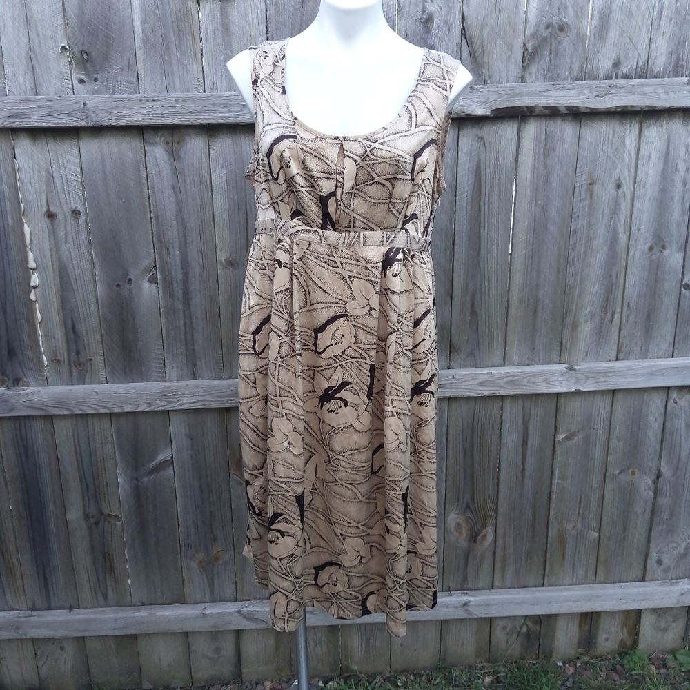 TO THE MAX large floral a-line midi dress